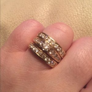 14K Gold 1.75ctw Wedding Set